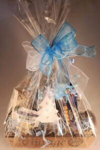 Gift basket of wine